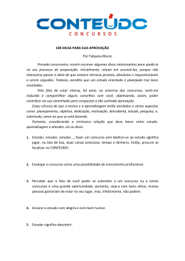100 Dicas para a sua aprova&ccedil;&atilde;o