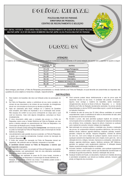 Prova PM 2013 - Somar Concursos