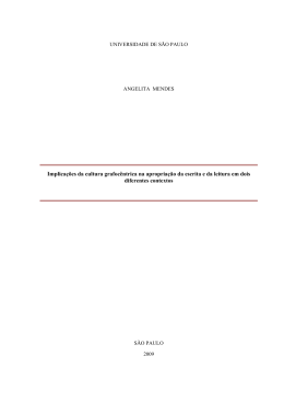 Implica&ccedil;&otilde;es da cultura grafoc&ecirc;ntrica na apropria&ccedil;&atilde;o da escrita e da