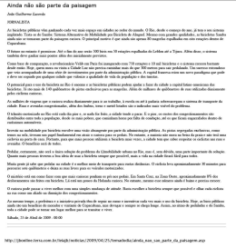 Ainda n&atilde;o s&atilde;o parta da paisagem