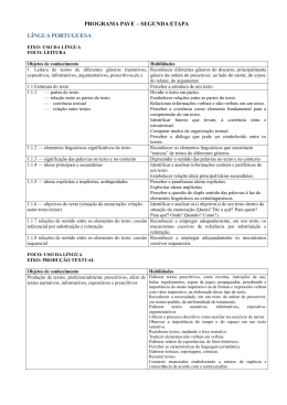 Prog. de Provas - Etapa 2