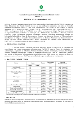 Faculdades Integradas da Uni&atilde;o Educacional do Planalto