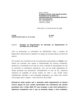 Exmo. Senhor Professor Doutor Jos&eacute; Amado da Silva Presidente do