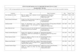 bancas examinadoras, datas e horários de defesa do tgpes 2011/2