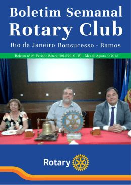 Boletim Nº 03 RCRJ Bonsucesso-Ramos