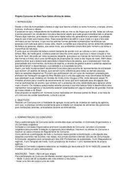Projeto Concurso de New Face Gdois oficina de ideias. 1