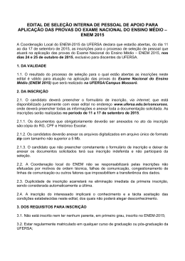 Edital 00_2015 &ndash; Sele&ccedil;&atilde;o de Fiscais para ENEM - CPPS