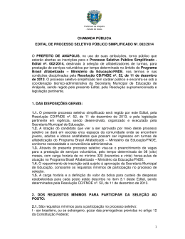 Edital n&ordm; 02 - Prefeitura de An&aacute;polis