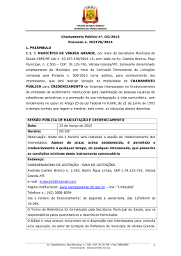 Edital 03.2015-Reabilita&ccedil;&atilde;o - Prefeitura Municipal de V&aacute;rzea Grande