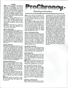 Instruction Manual - Competition Electronics