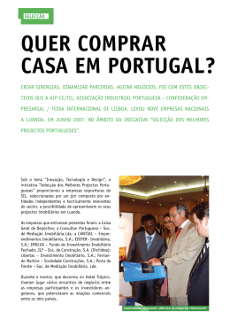 Selecção_Quer comprar casa em Portugal