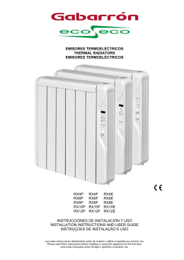 EMISORES TERMOEL&Eacute;CTRICOS THERMAL RADIATORS
