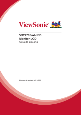 VX2770Sml-LED Monitor LCD Guia do usuário