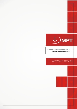 Edital CMPT n&ordm; 2/2015 - Minist&eacute;rio P&uacute;blico do Trabalho