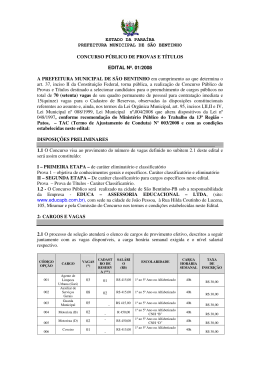 estado da para&iacute;ba prefeitura municipal de s&atilde;o bentinho