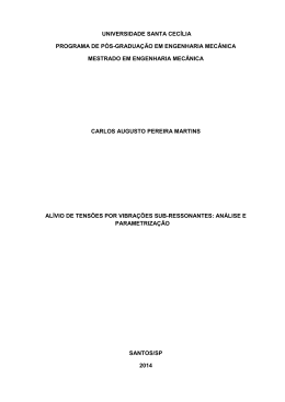 al&iacute;vio de tens&otilde;es por vibra&ccedil;&otilde;es sub-ressonantes