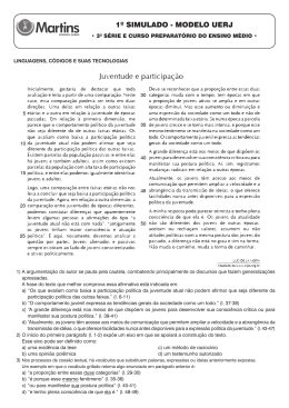 1&ordm; SIMULADO - MODELO UERJ