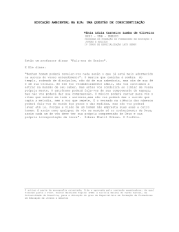 educa&ccedil;&atilde;o ambiental na eja: uma quest&atilde;o de conscientiza&ccedil;&atilde;o