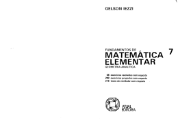 Fundamentos de Matematica Elementar &ndash; Vol 07