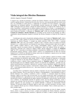 Vis&atilde;o integral dos Direitos Humanos