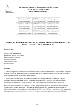 XX Semin&aacute;rio Nacional de Distribui&ccedil;&atilde;o de Energia El&eacute;trica