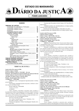di&aacute;rio da justi&ccedil;a - Portal do Poder Judici&aacute;rio do Estado do Maranh&atilde;o