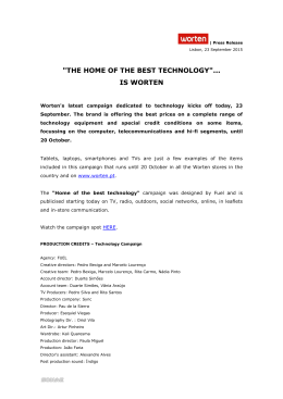 "THE HOME OF THE BEST TECHNOLOGY"... IS WORTEN
