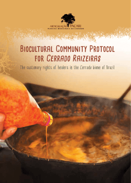 Biocultural Community Protocol for Cerrado Raizeiras