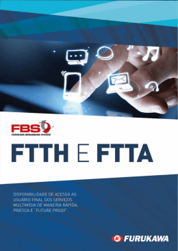Folder FTTH e FTTA 2015