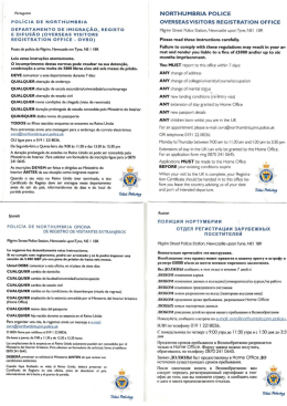 DEPARTfIMEIq-ro DE IMIGRAcﬁlo, REGISTO
