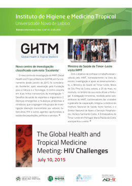 The Global Health and Tropical Medicine Meeting: HIV