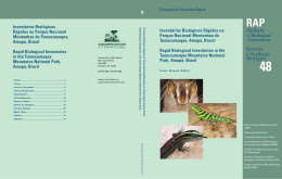 Rapid Biological Inventories in the Tumucumaque Mountains