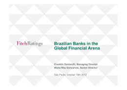 Brazilian Banks in the Global Financial Arena