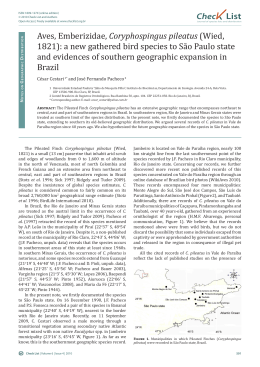 Full PDF - Check List: Journal of Species Lists and Distribution