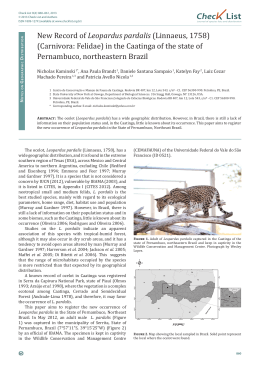 New Record of Leopardus pardalis (Linnaeus, 1758)(Carnivora