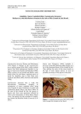 Full PDF - Check List: Journal of Species Lists and Distribution