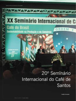 20º Seminário Internacional do Café de Santos
