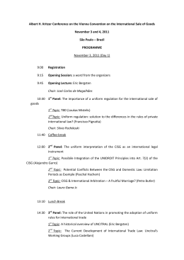&ldquo;Albert H. Kritzer&rdquo; sobre a CISG