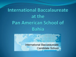 International Baccalaureate at PASB