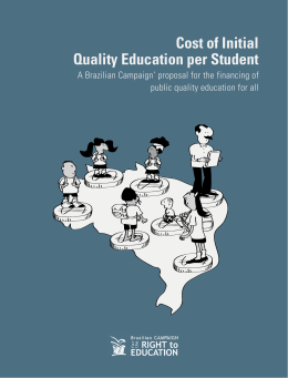 Cost of Initial Quality Education per Student
