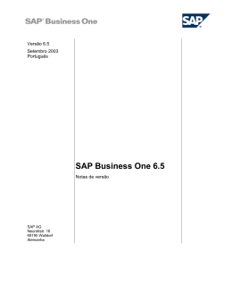 SAP Business One 6.5