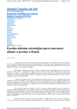 Escolas adotam estrat&eacute;gias para convencer alunos