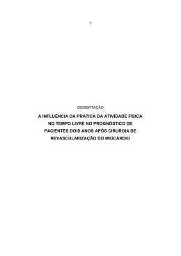 a influ&ecirc;ncia da pr&aacute;tica da atividade f&iacute;sica no tempo livre no