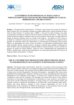 Artigo - Comit&ecirc; Itapocu