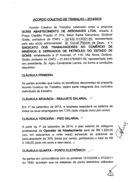 ACORDO COLETIVO DE TRABALHO 2014/2015
