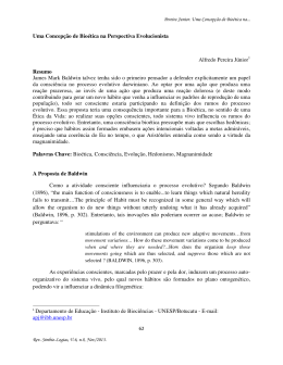 Uma concepção de bioética na perspectiva evolcucionista