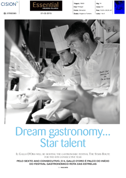 Dream gastronomy... Star talent