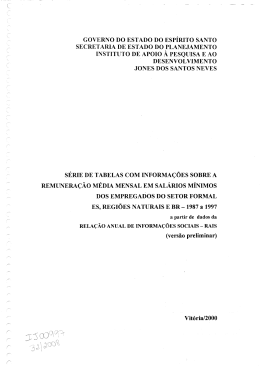 GOVERNO DO ESTADO DO ESP&Iacute;RITO SANTO SECRETARIA DE