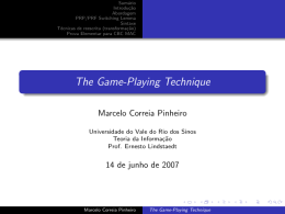The Game-Playing Technique