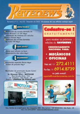 Informativo 11 - Raven Ferramentas